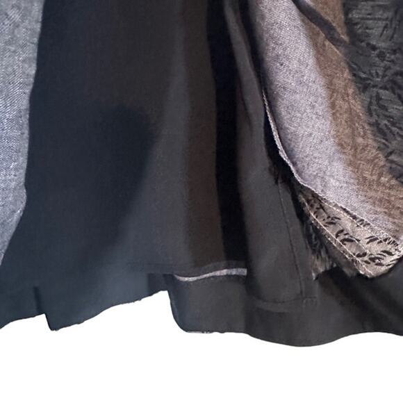 J. Crew Gray Palm Tree Cotton/Linen Blend Sleeveless Sheath Dress Women Sz 4 - Picture 8 of 11